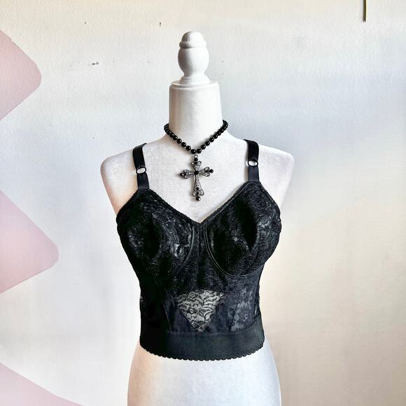 RAGO Longline Wireless Expandable Cup Bra Retro Vintage Madmen - Picture 1 of 6